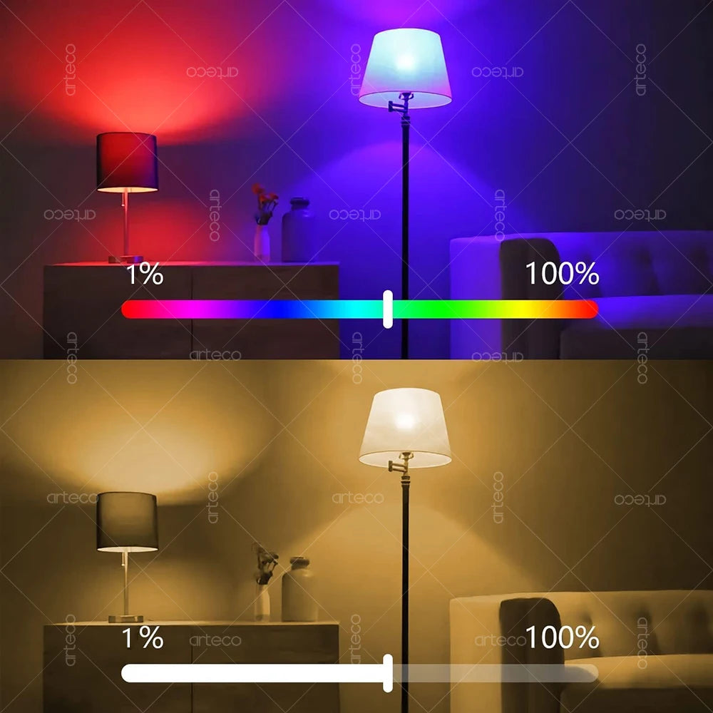 Tuya E27 GU10 E14 Bulb WiFi Zigbee Bluetooth,Dimmable Smart LED Lamp 2700-6500K RGBCW,LED Light Bulb Work With Alexa Google Home