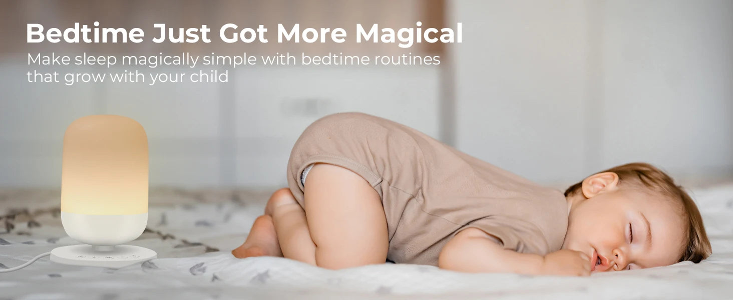 Tuya App Smart White Noise Machine Baby Sleep Sound Machine Colorful Night Lights 34 Soothing Sounds Supports APP Remote Control