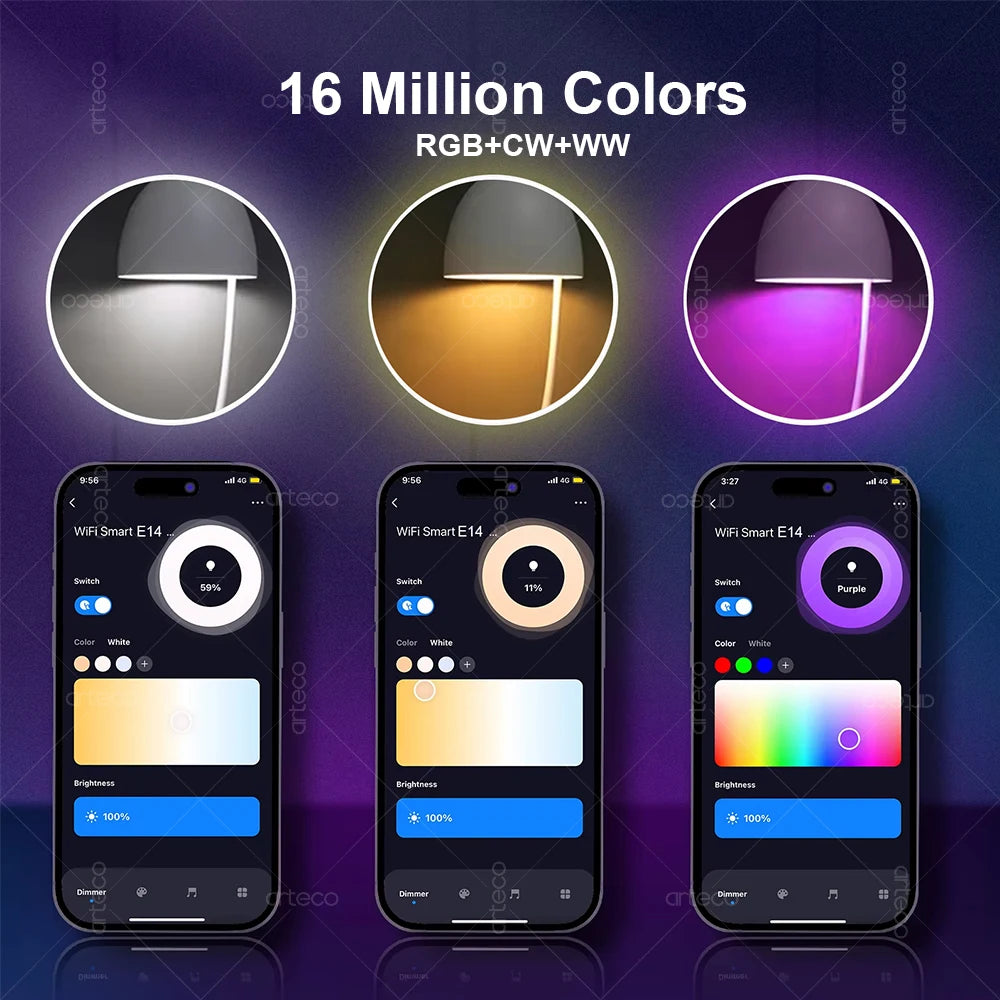 EWelink E27 E14 GU10 Smart Bulb WiFi Zigbee,Dimmable Led Light Bulb RGB CW Lamp Works With Alexa Amazon Google Home Yandex Alice