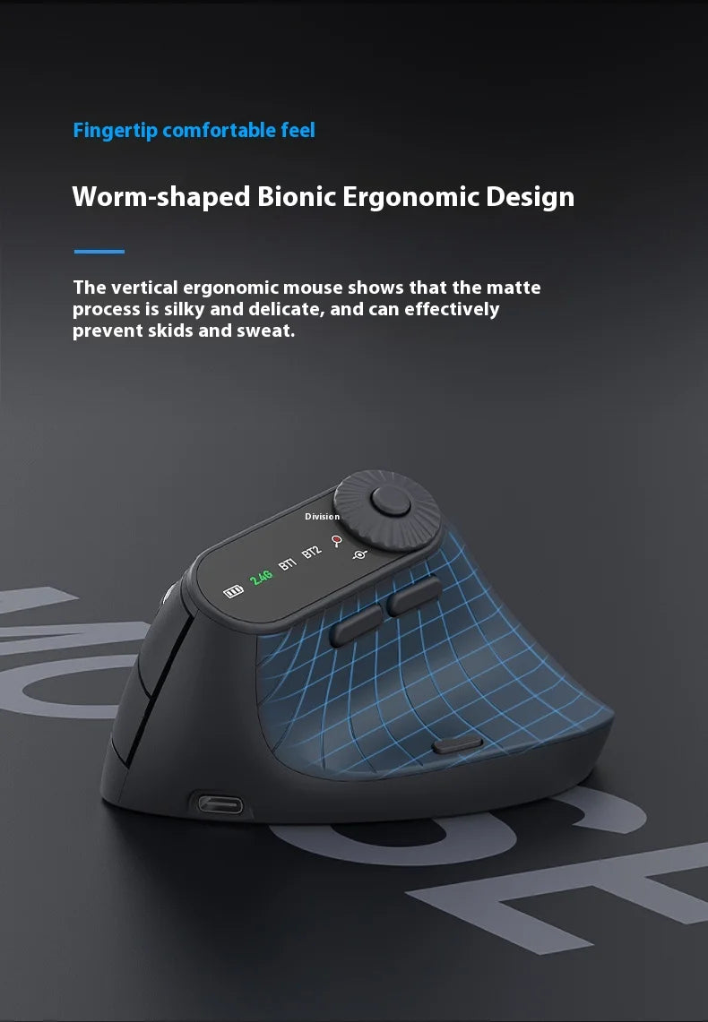 Monster M2 PRO MAX Gaming Mouse Rechargeable Dual Mode DPI Lightweight Custom & Comfortable Ergonomic Vertical Wireless Mouse