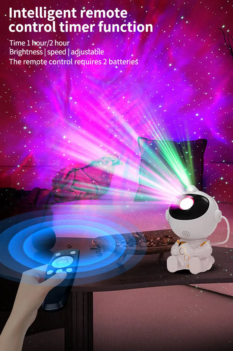 Astronaut LED Star Projector Night Light Galaxy Projectors for Home Bedroom Room Decorative Children Kids Gift Starry Sky Lamp