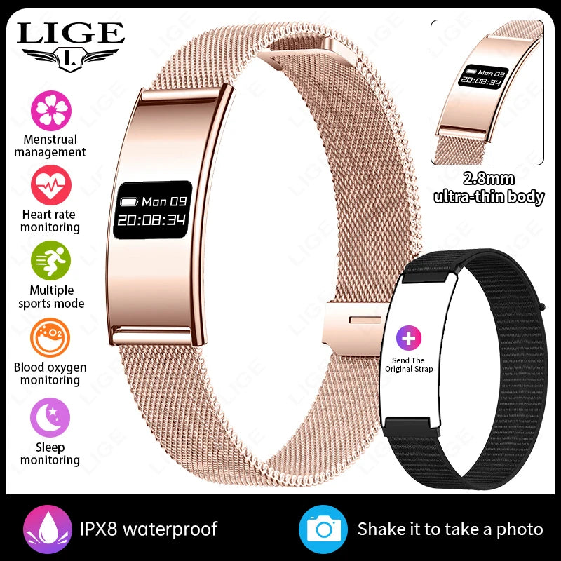 New Smart Bracelet Men Women Health Fitness Tracker Heart Rate HRV Monitor Sport Band Call Reminder Smart Watch for Android iOS