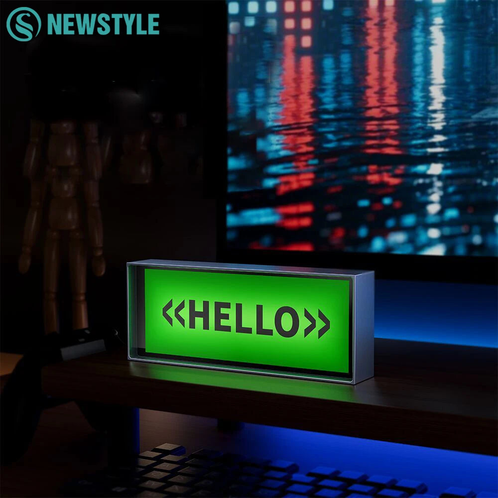 RGB Quantum Clock Night Light Smart IPS APP Control Color Dispaly Screen DIY Gaming Desktop Lamp For Home Decoration Gift