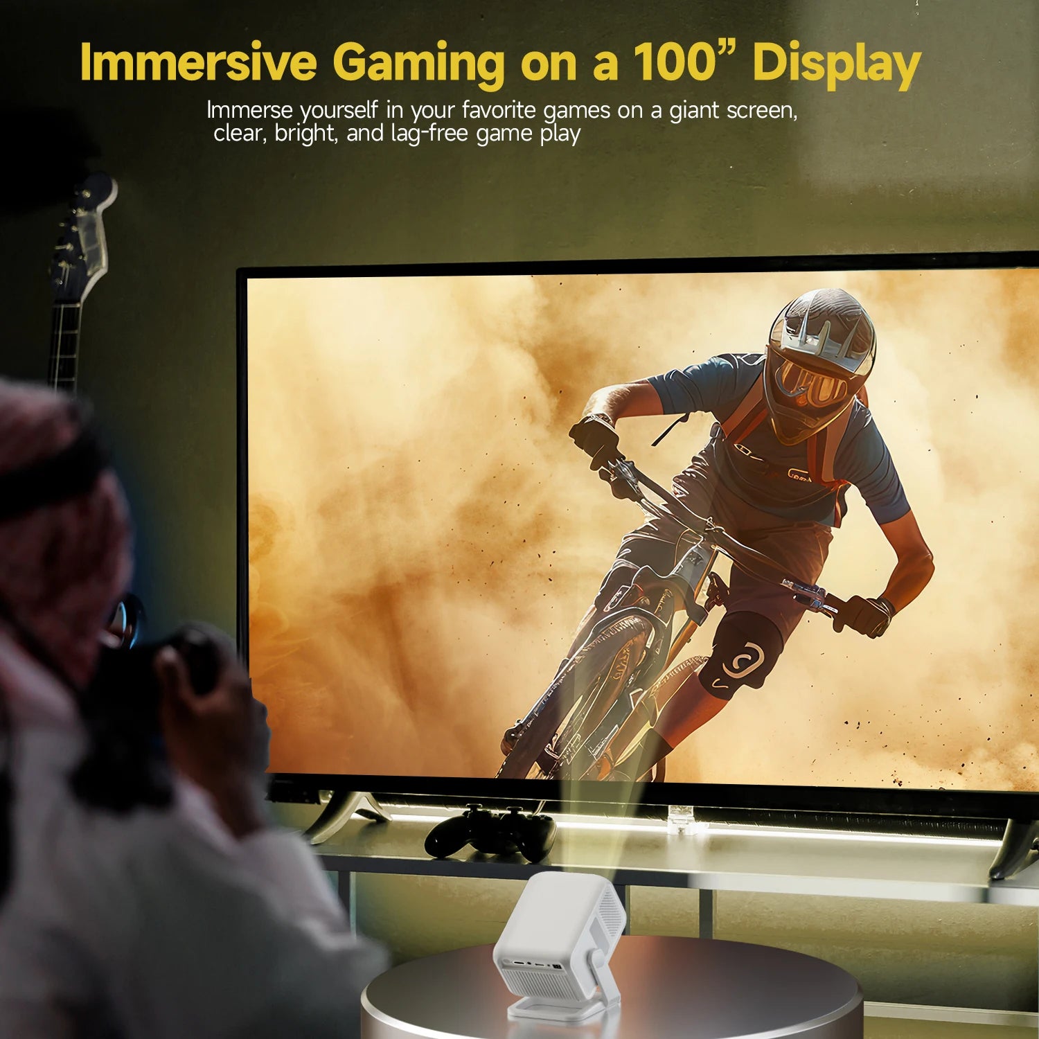 Magcubic Auto Focus 4K HD 1920*1080P 420ANSI Portable Projector Android 11 BT5.4 Built 5W HiFi Speaker For Home Theater HY310 X